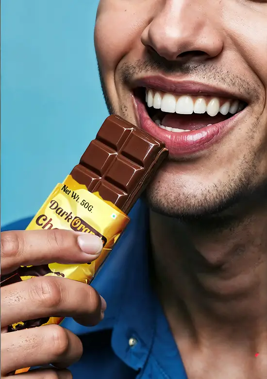 Dark Orange Artisanal Chocolate bar by Chilaka